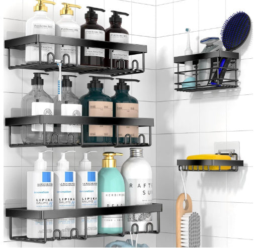 Punch-free Bathroom Storage Rack