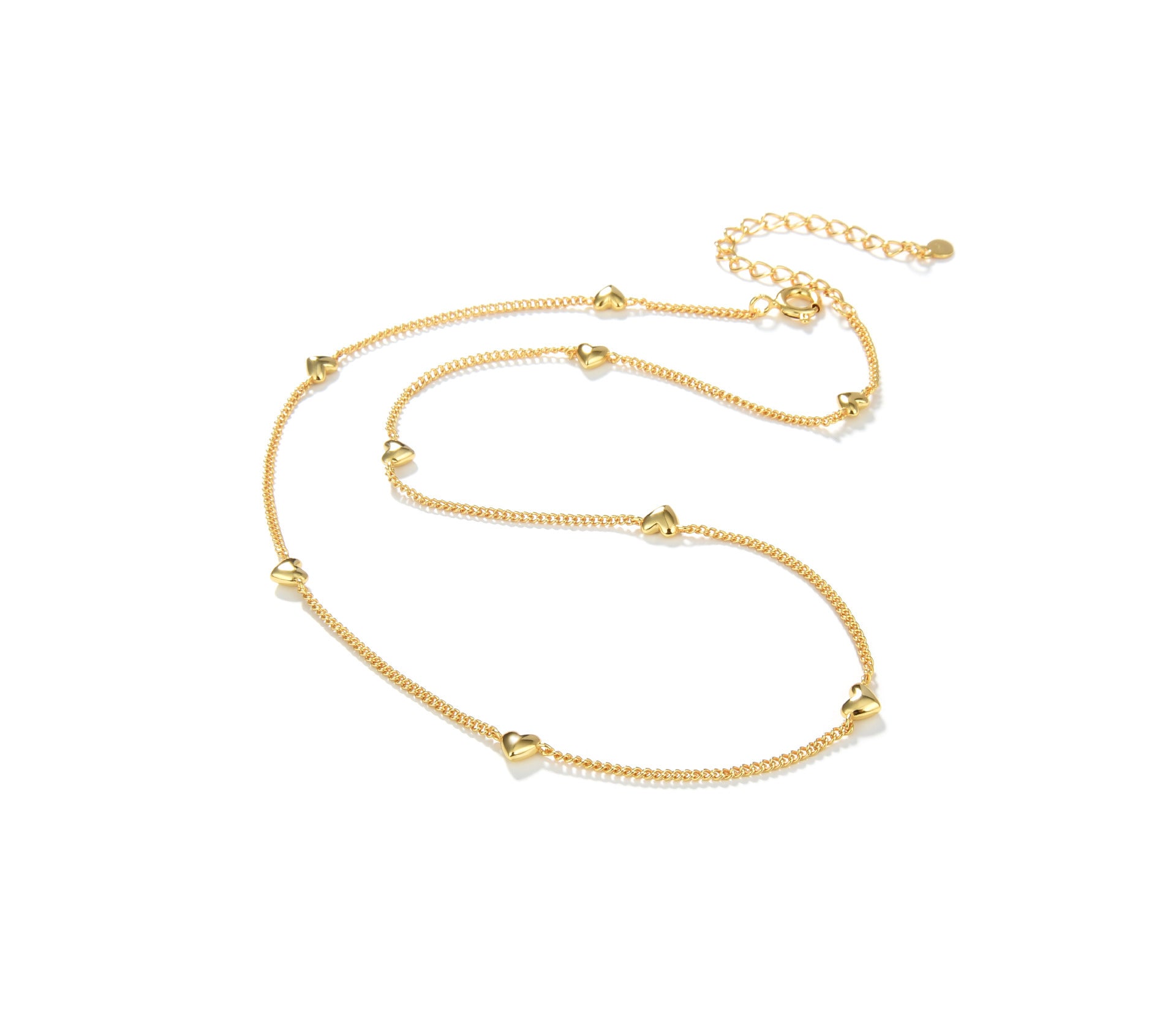 Special-interest Design Gold Silver Plated Love High Sense Necklace