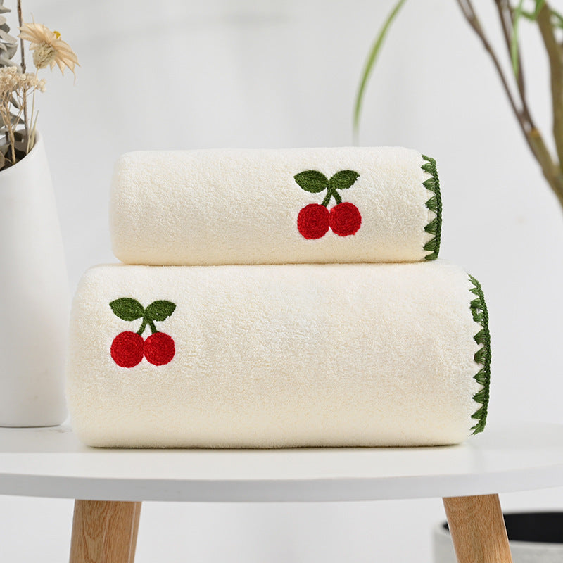 Pineapple Avocado Covers Towels Coral Velvet Soft Absorbent Couple
