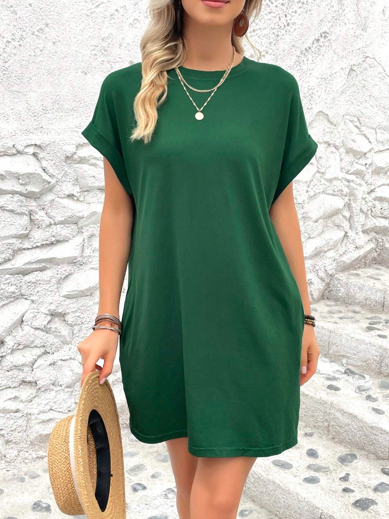 Solid Color Dress For Women