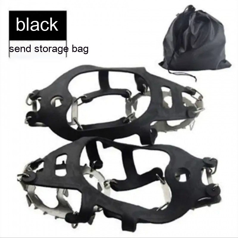 Outdoor 18-tooth Thickened Silica Gel Crampon Ice Climbing Equipment