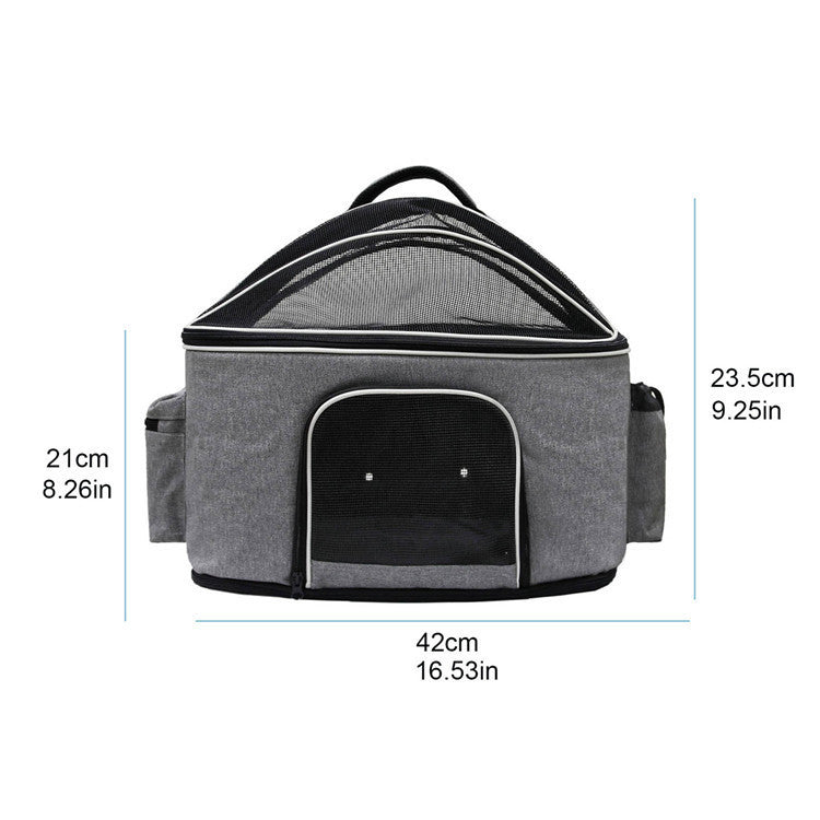 Foldable And Breathable Cat Bag For Outing, Portable Messenger