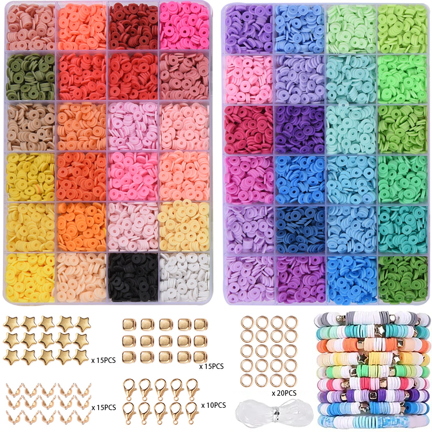 DIY Camouflage Soft Ceramic Beads Ornament Accessories Scattered Beads With Holes Spacer