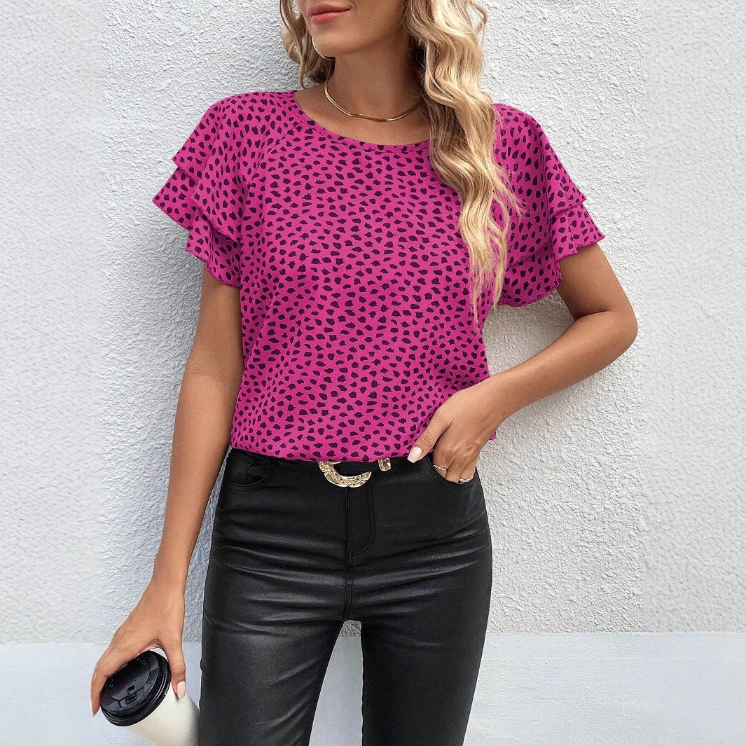 Spring And Summer New Fashion Print Top