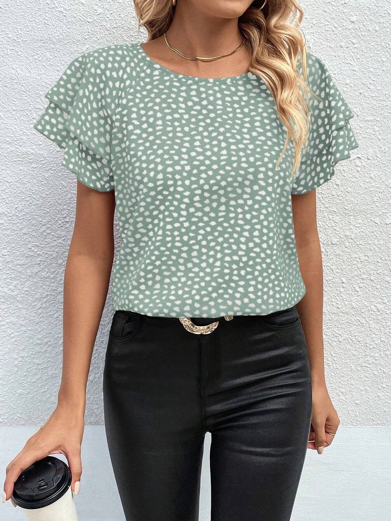 Spring And Summer New Fashion Print Top