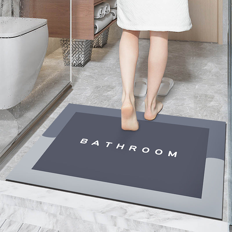 Simple Diatom Ooze Cushion Bathroom Entrance Floor Mat