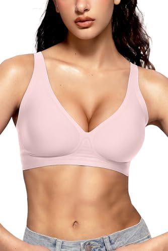 Women's Seamless Brassiere Deep V Without Steel Ring