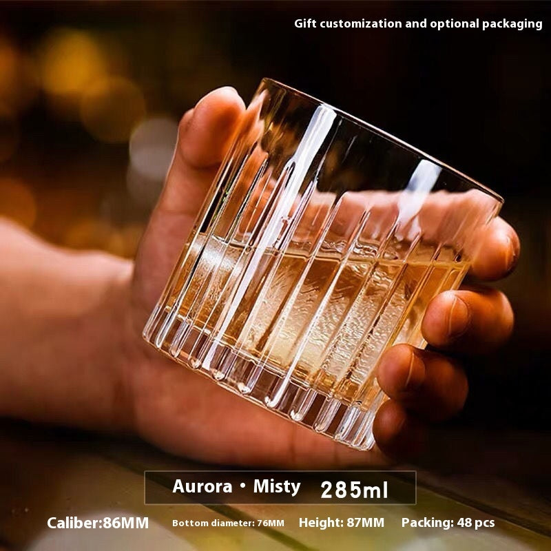 Whiskey Shot  Crystal Beer Glass Whiskey Glass Thickened Wine Glass Gift Set Wholesale