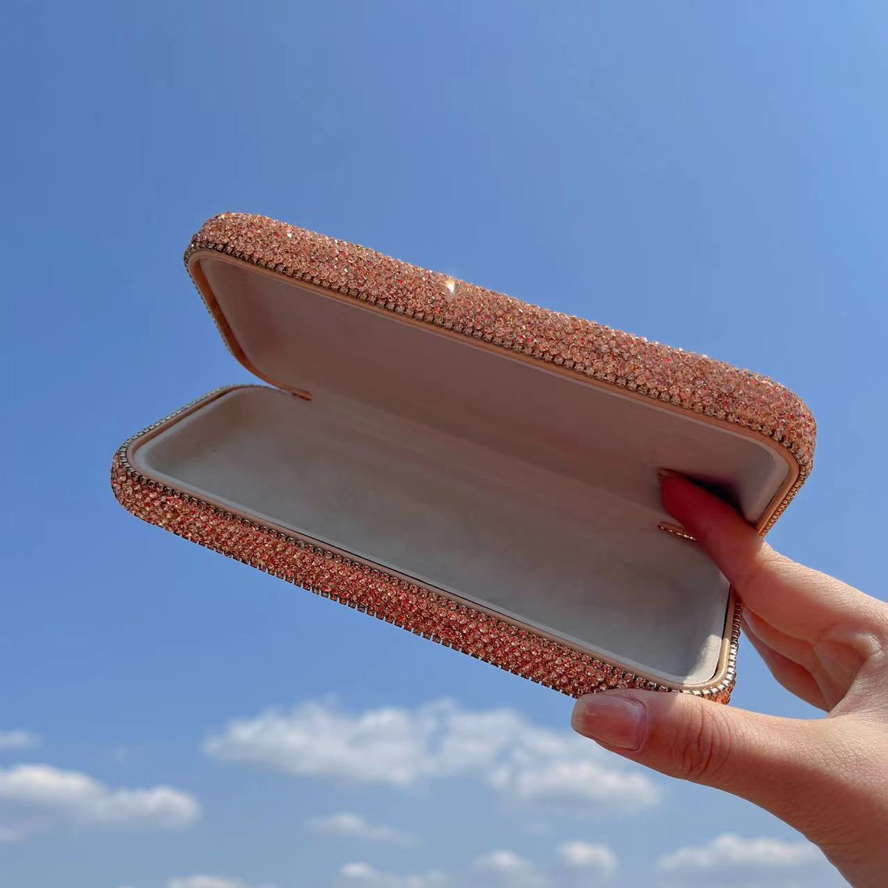 Fashion Personality Diamond-encrusted Glasses Case