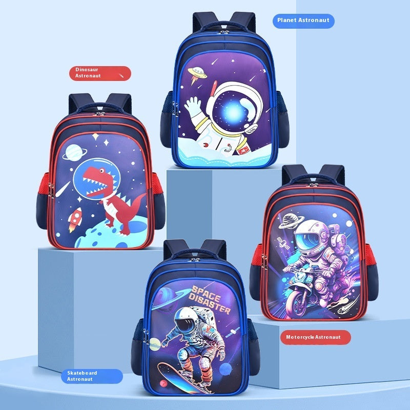 Astronaut Schoolbag Boy Double Shoulders Backpack Grade 3-4