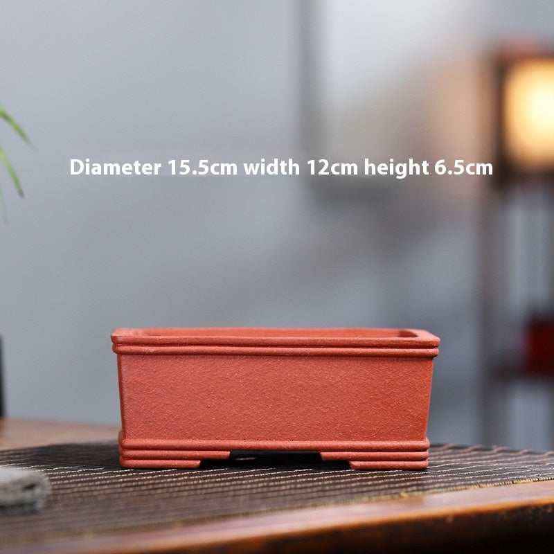 Yixing Purple Sand Small Flower Pot Stoneware Breathable