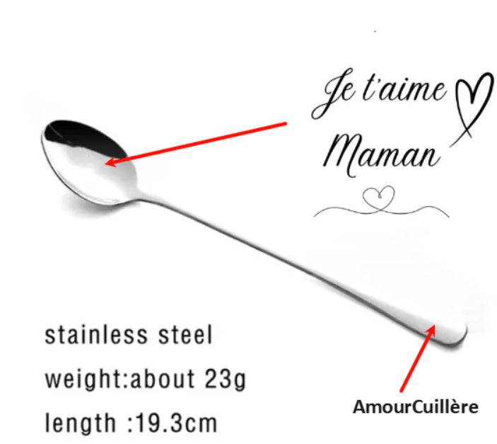 Stainless Steel Spoon You Are My Sunshine Couple Family Tableware