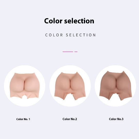 Open-end Fake Butt Shorts Hip-lifting Silicone Seamless One-piece Fake Underwear