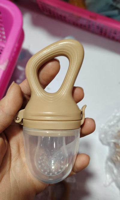 Baby Wheat Straw  Food Feeder Silicone Nipple