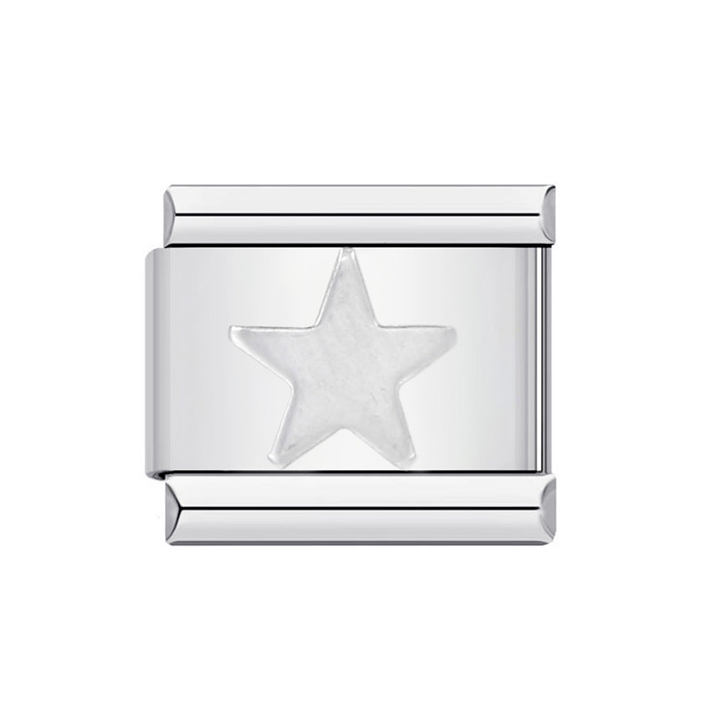 DIY Italian Module Bracelet Titanium Steel Gold Plated