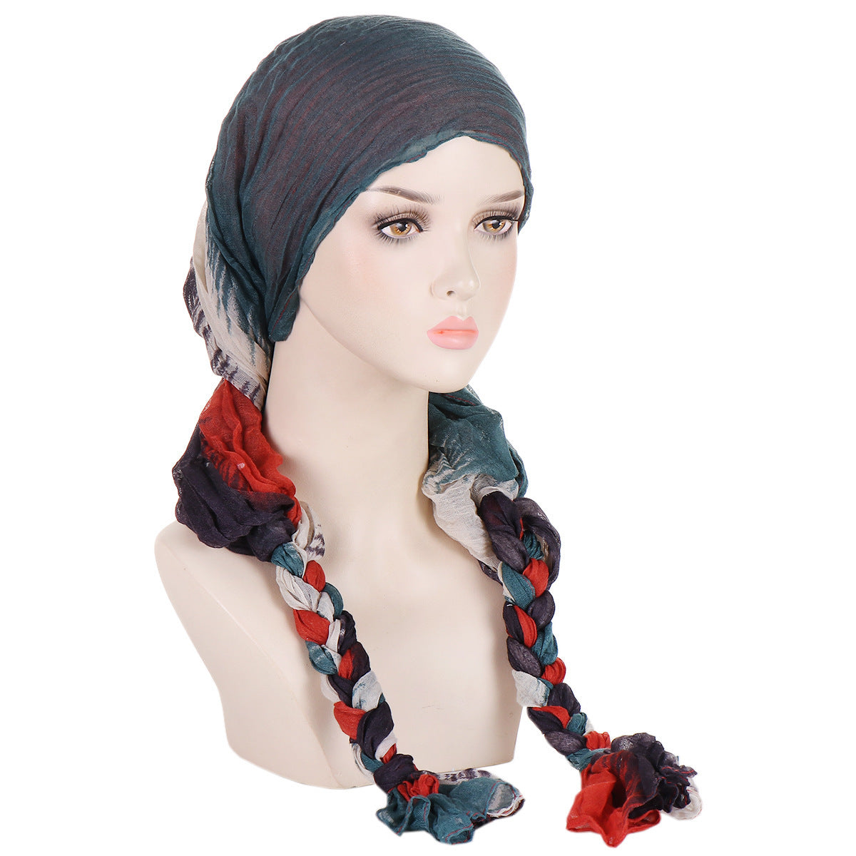 Tam-o'-shanter Hand-woven Braid Bandana Scarf Female Cap