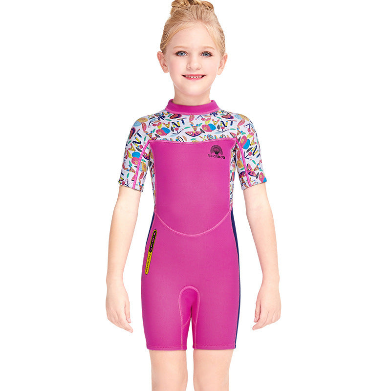 Short Sleeve Swimsuit Sun Protection Quick-drying Jellyfish Diving Suit