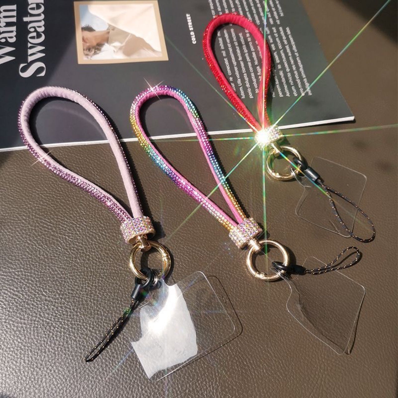 Mobile Phone Lanyard Rhinestone Women's Anti-lost