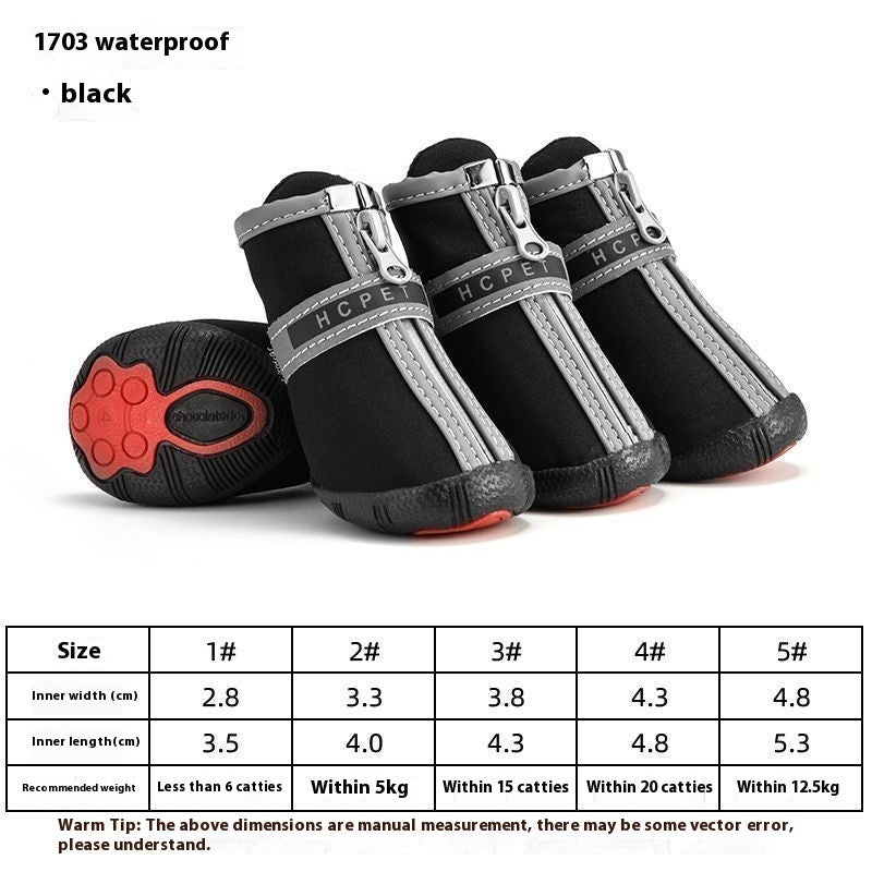 Waterproof, Non-slip, Wear-resistant Breathable Dog Shoes