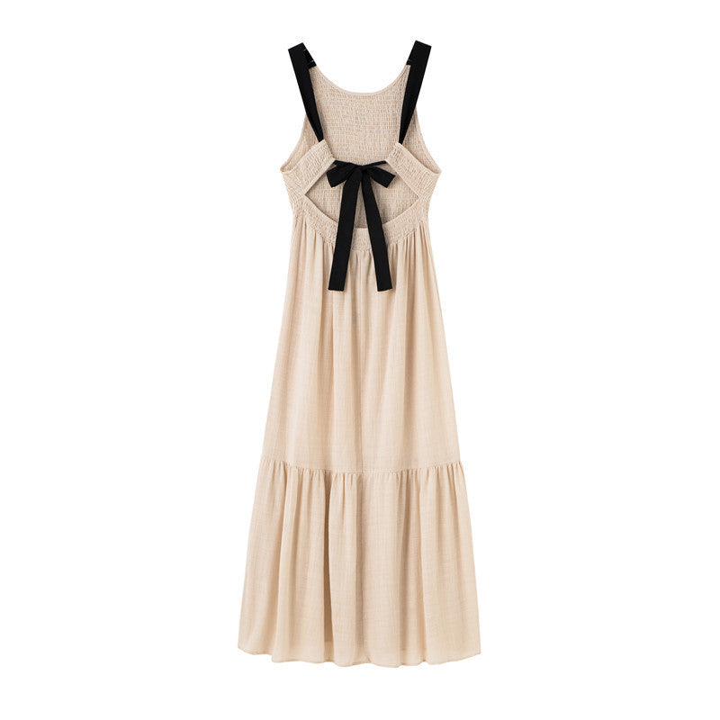 New Women's Knot Design Sleeveless Vest Dress