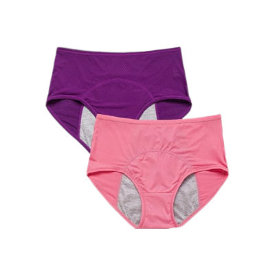 Women's Physiological Underwear Menstruation Period Leak-proof Holiday Safety Mid-waist Ice Silk Summer Thin