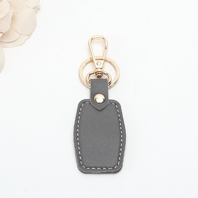 Leather Rectangular Keychain