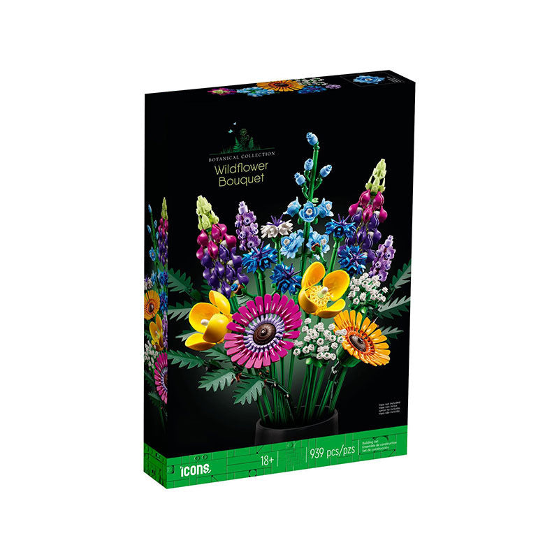 Plant Bouquet Puzzle Assembled Building Block Toys