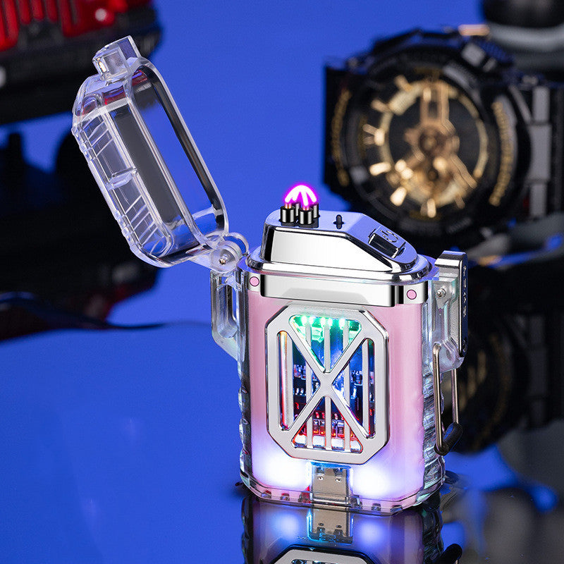 Transparent Shell Electronic Pulse Charging Lighter