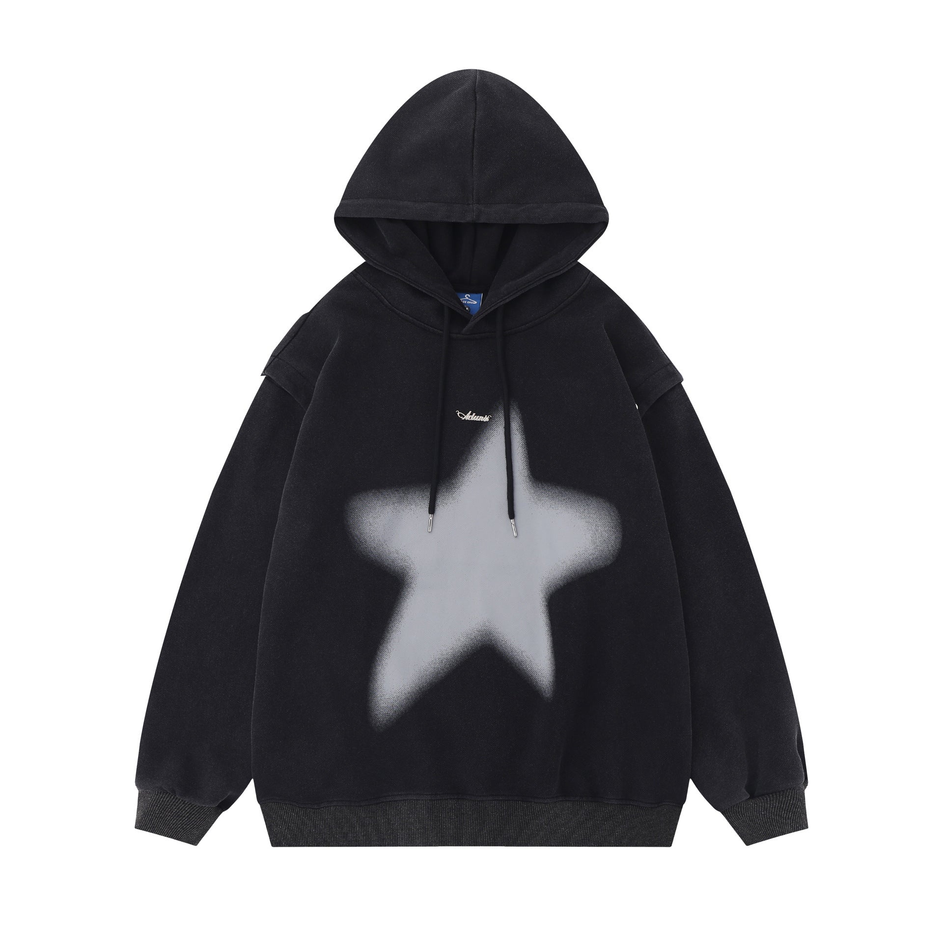 American-style XINGX Printed Distressed Detachable Sweater Autumn Couple Loose Top