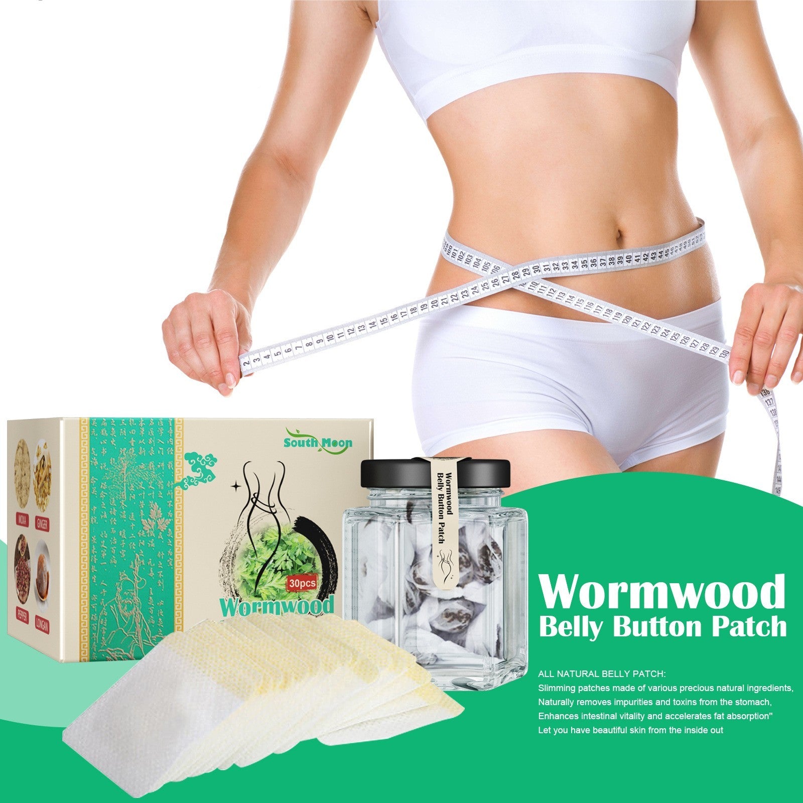 Argy Wormwood Navel Stickers Light Big Belly Body Shaping Bodybuilding Stickers