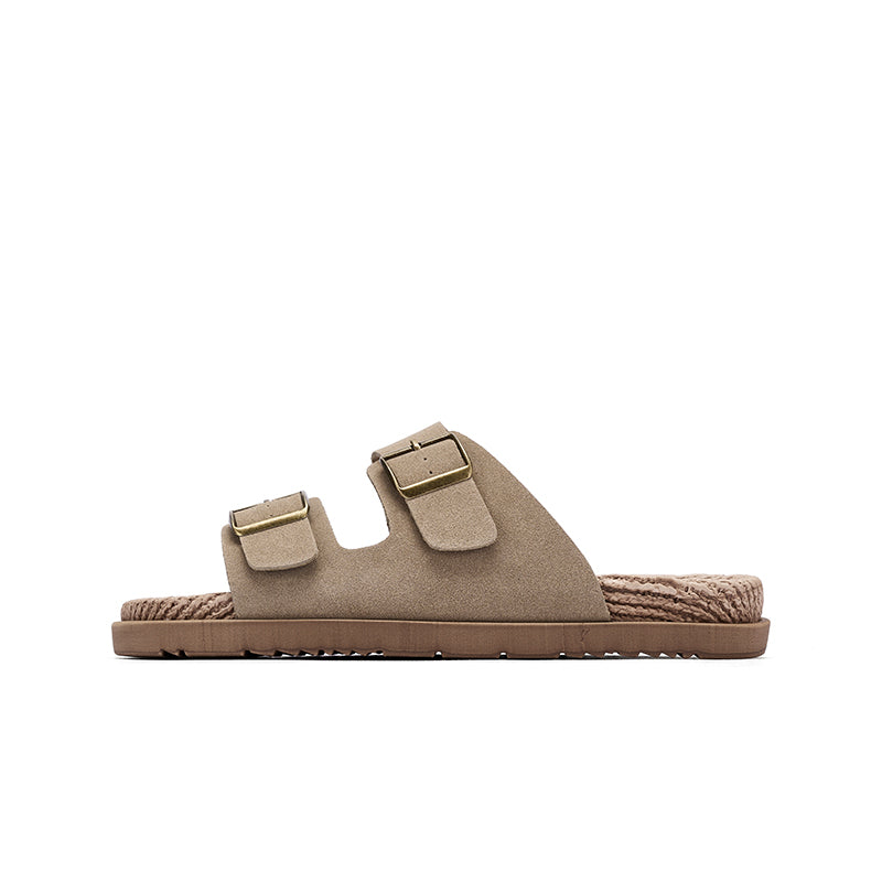 Hemp Rope High Elastic Massage Mid-bottom Home Casual Slippers