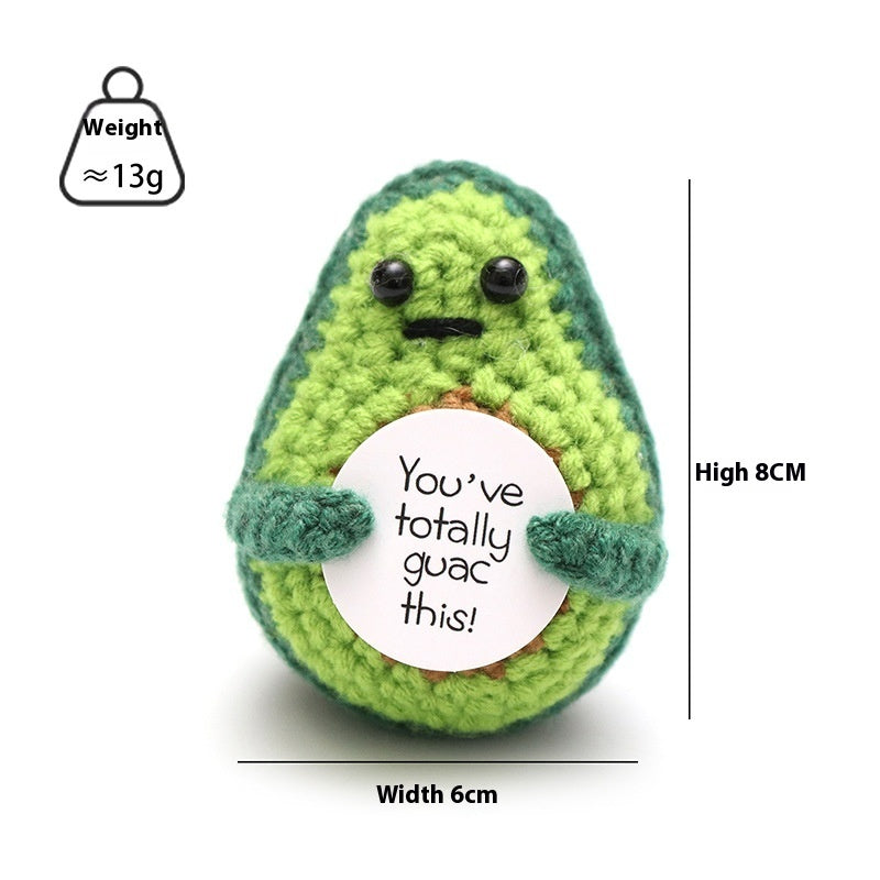 Wool Crocheted Positive Energy Potato Facial Expression Package Wool Fruit