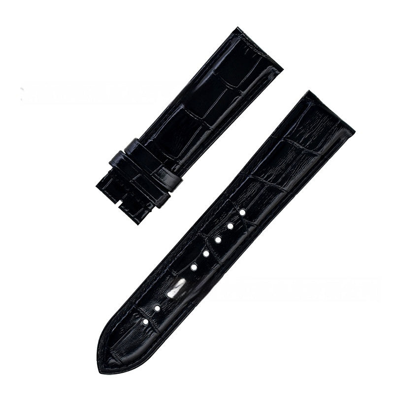 Pin Buckle Men's And Women's Fashion18mm Bamboo Pattern Leather Strap