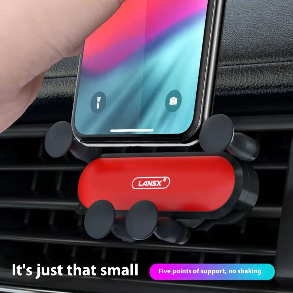 Vehicle-mounted Mobile Phone Bracket Air Outlet Gravity Linkage