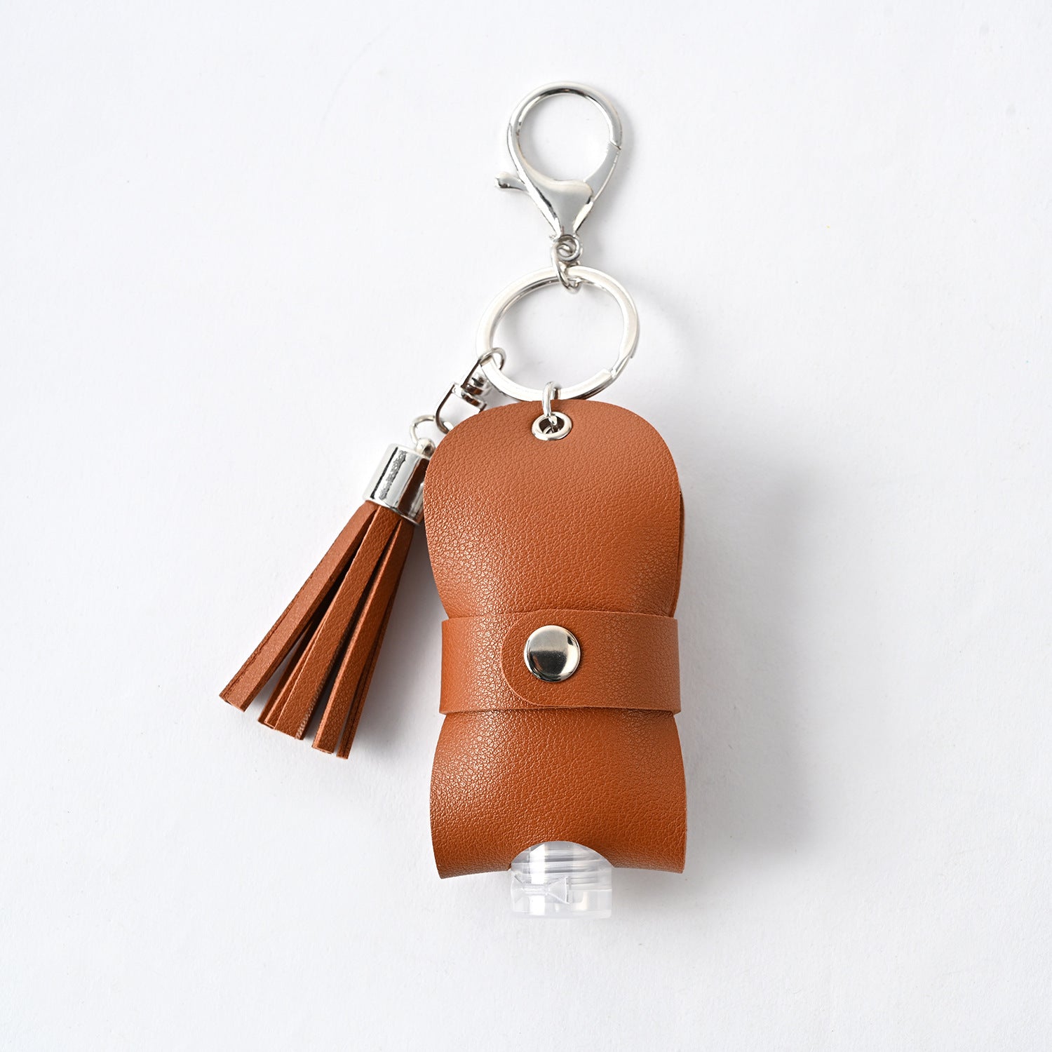 Hand Sanitizer Leather Case Keychain Pendant