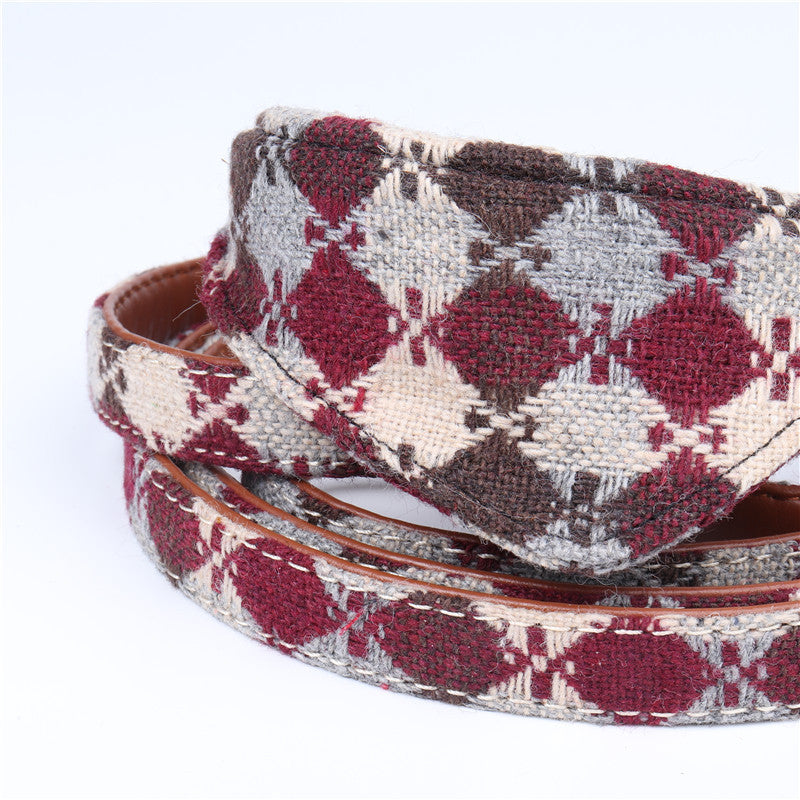 English Pet Dog Bow Collar Triangle Scarf