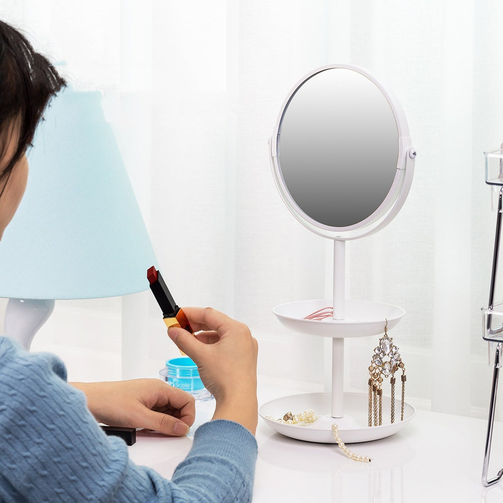 Bedroom Desktop Makeup Mirror Double-sided