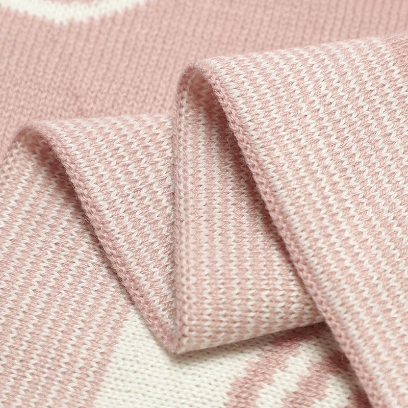 Baby Knitted Rainbow Hug Blanket Comforter