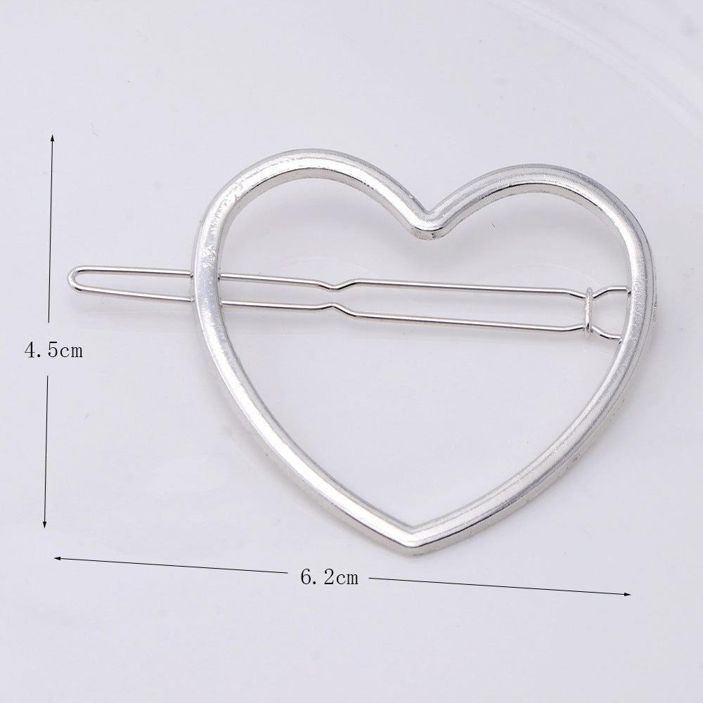 Cupid Heart-shaped Five-pointed Alloy Hair Accessories