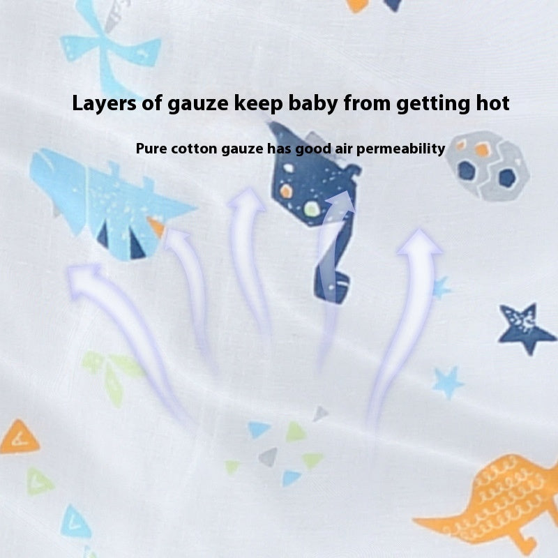 Long Sleeve Four-layer Bamboo Cotton Gauze Sleeping Bag