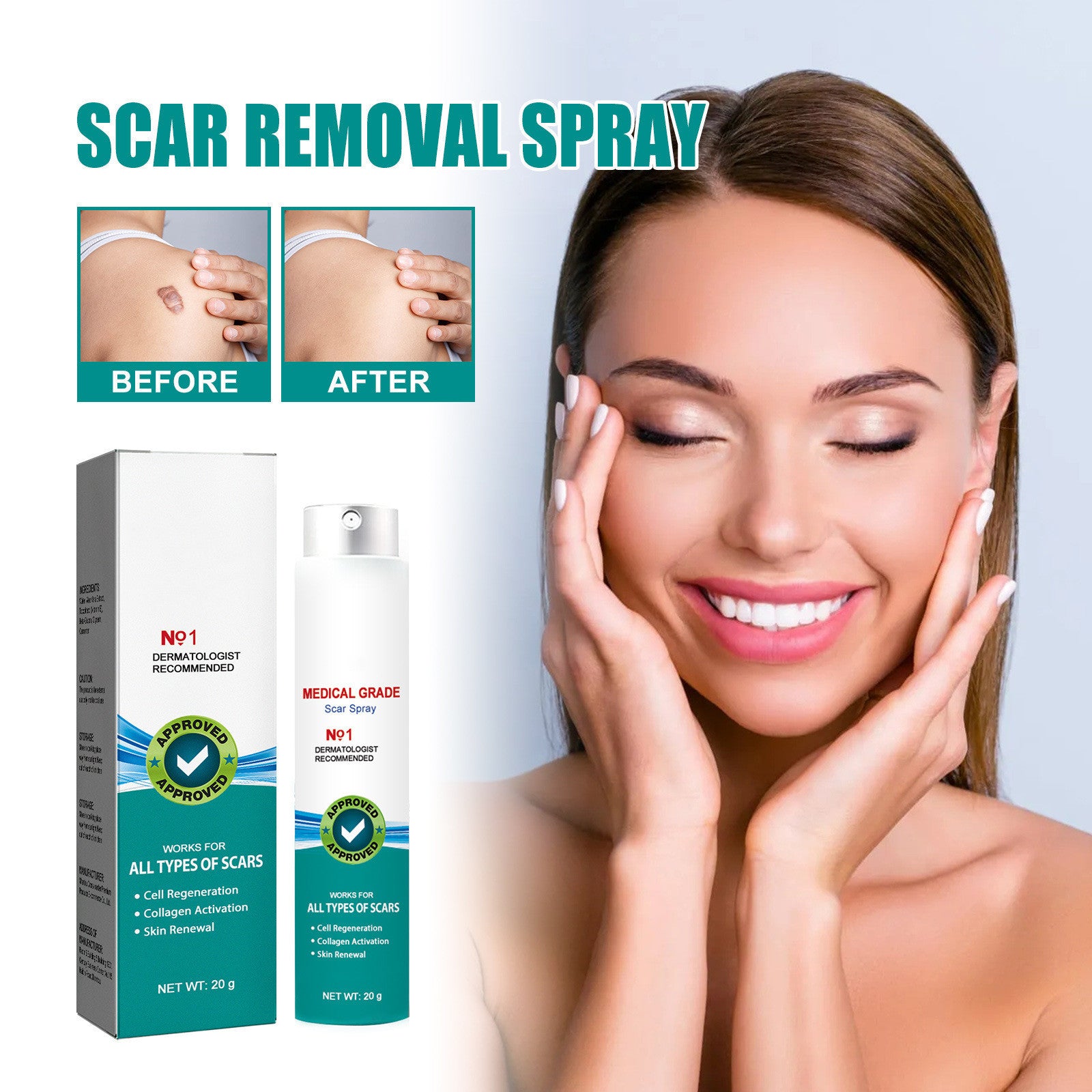 Surgical Scar Smoothing Skin Care Spray