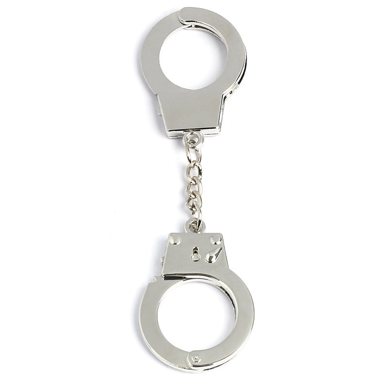 Metal Bags Pendant Zinc Alloy Casual Simulation Handcuffs Keychain