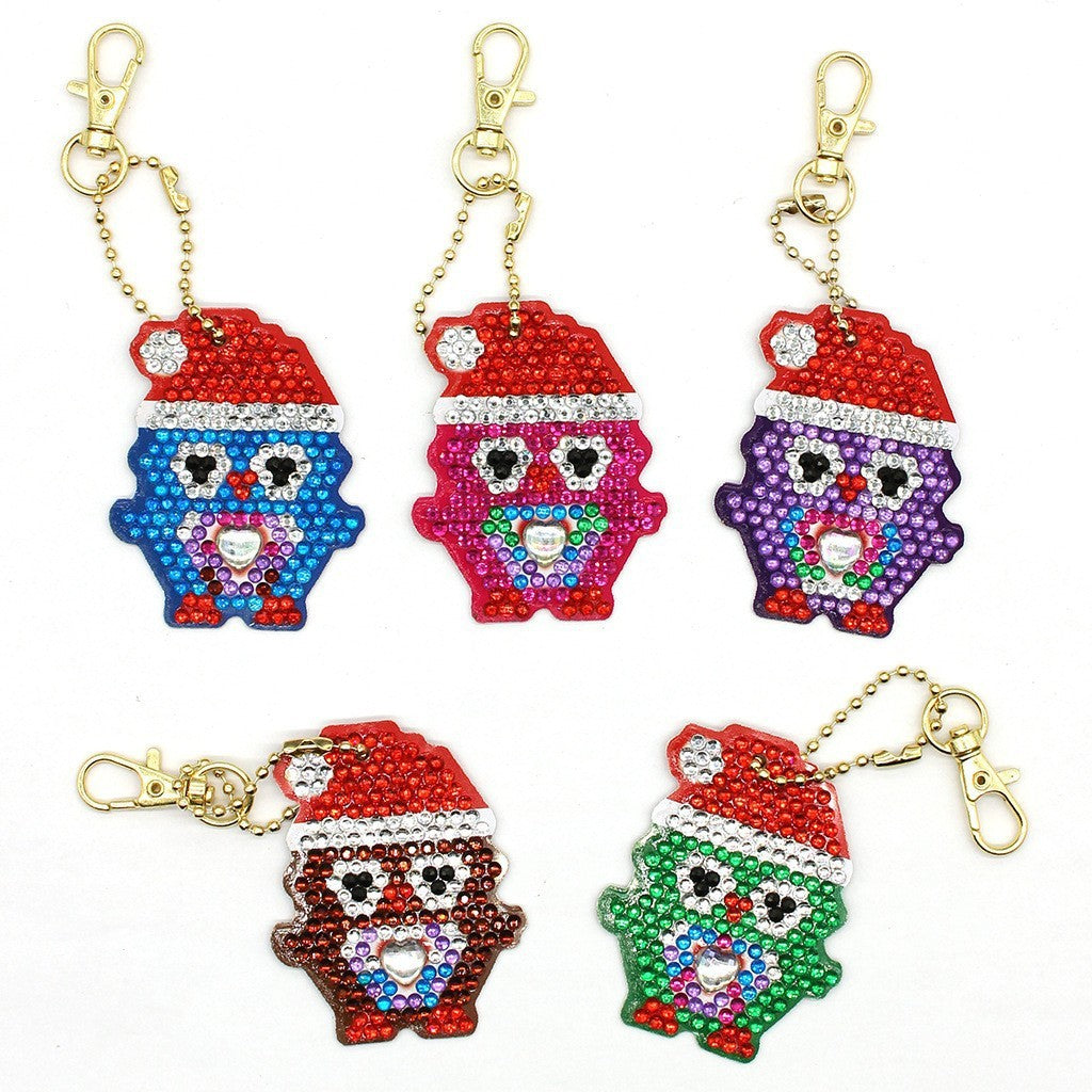 Diamond Painting Keychain Creative Children Cartoon Decorative Pendant