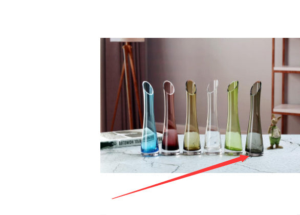 One Flower Vase European Creative Glass Transparent Ornaments