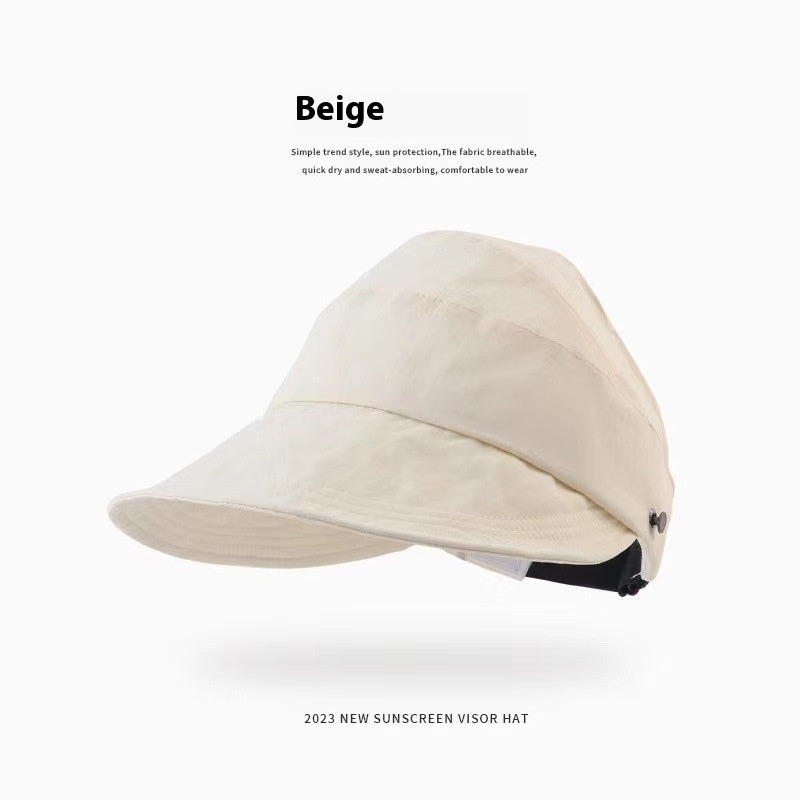 Sun Hat Hanging Mask Quick-drying Thin Type Sunscreen Peaked Cap