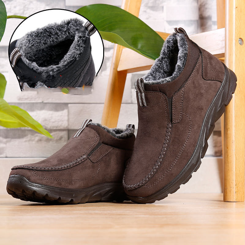 Beijing Cloth Shoes Men's Cotton Shoes Middle-aged And Elderly Thickened Warmth