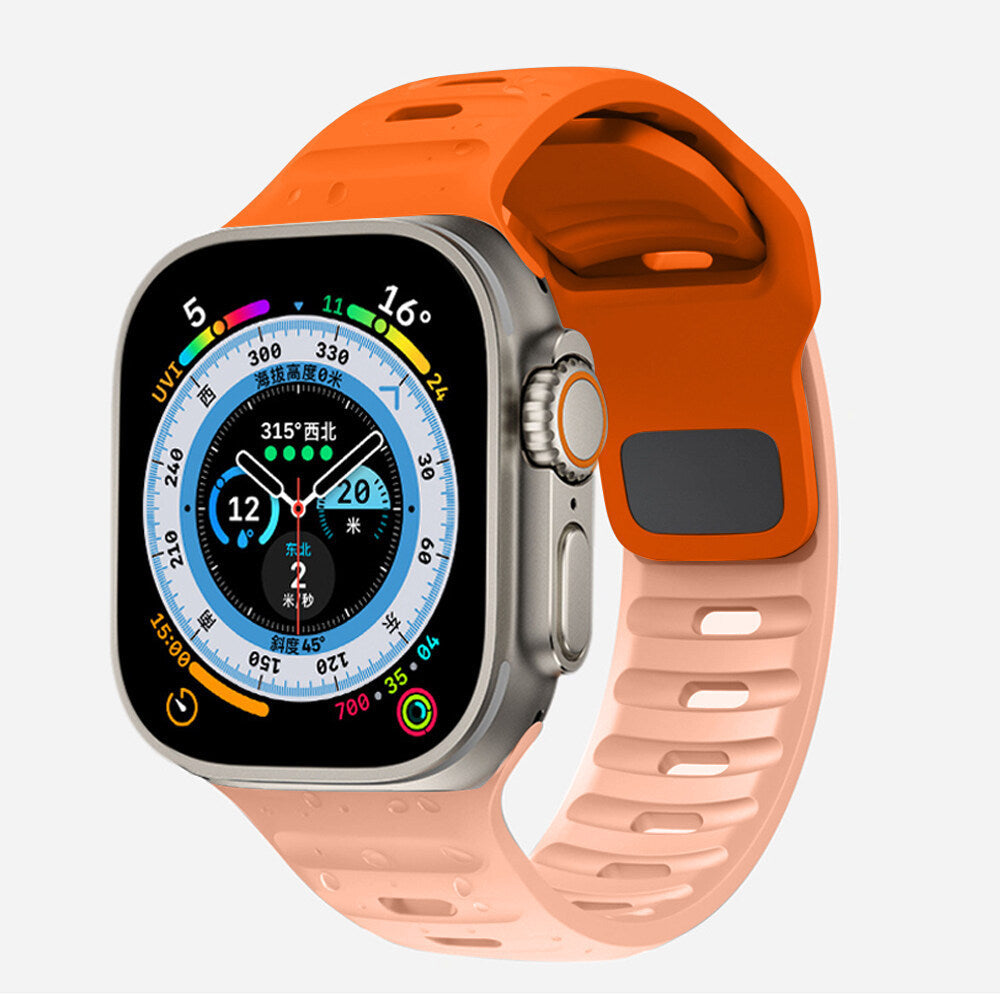 Suitable For Watch Ultra Watch Band Iwatch9 Solid Color Snap Button