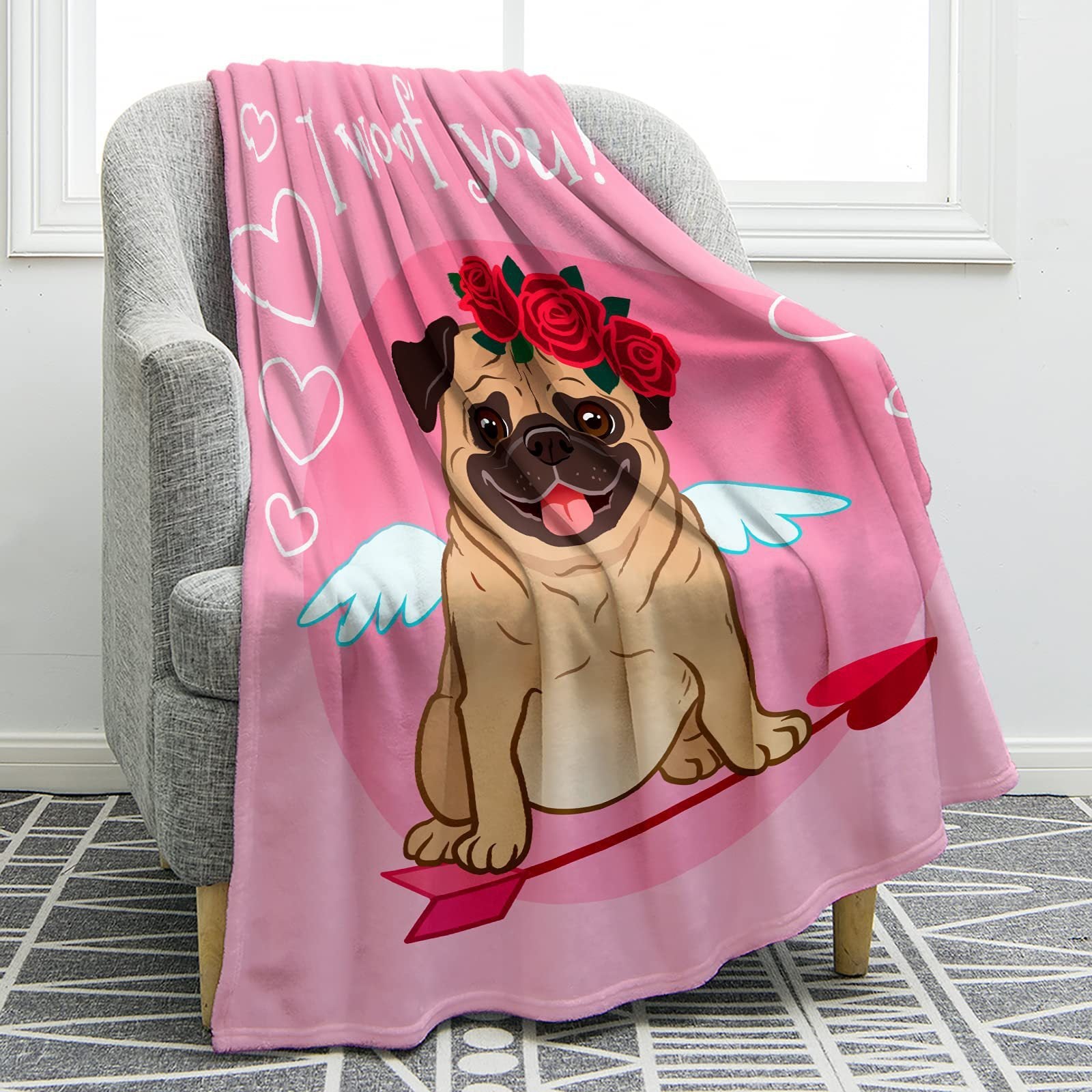 Soft And Comfortable Warm Flannel Animal Print Sofa Cover