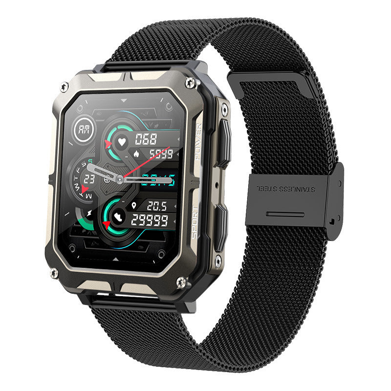 Outdoor Smartwatch with Bluetooth and Health Features