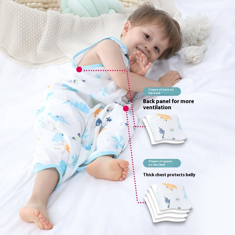 Long Sleeve Four-layer Bamboo Cotton Gauze Sleeping Bag